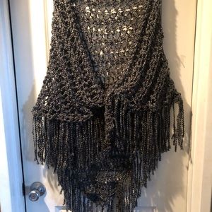 Beautiful Shawl Wrap Smokey Gray Extra Soft Perfect Any Season  One of a Kind